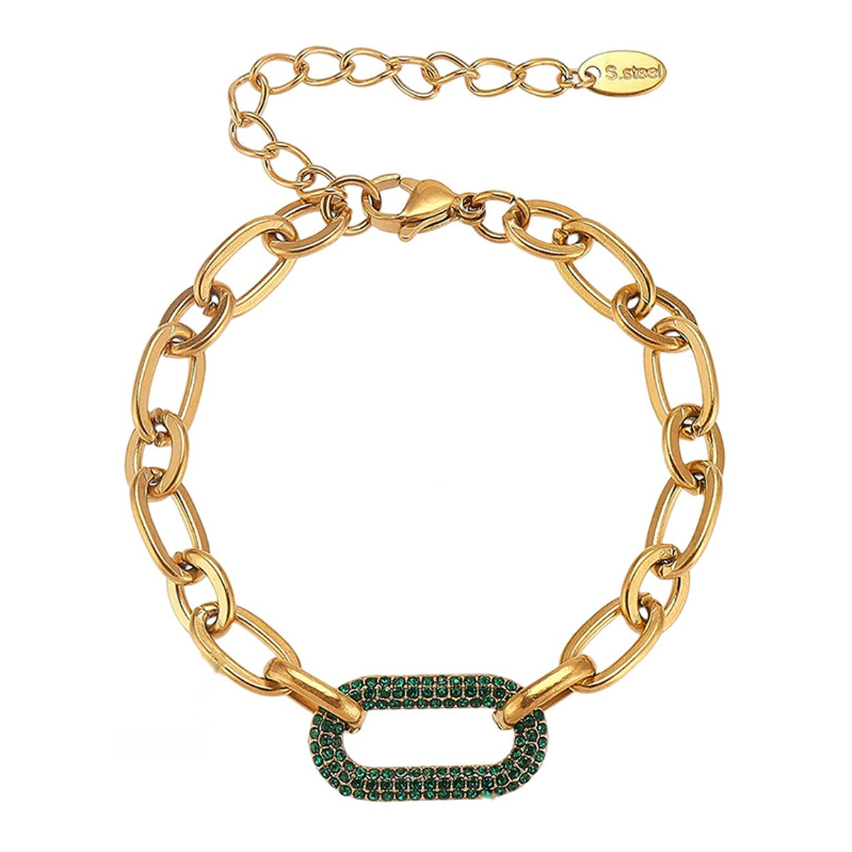 Bracelet maillons pavés